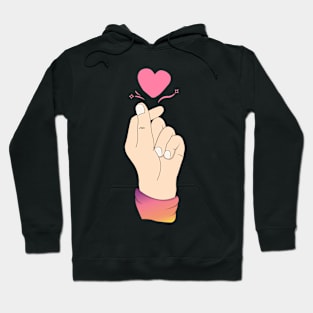 Finger Heart K-Pop Shirt Kawaii Korean KPop Merchandise Hoodie